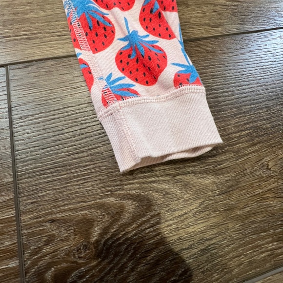 Hanna Andersson Girls Long John Hanna Jams Strawberry, Size 5,  Organic Cotton - Picture 10 of 13